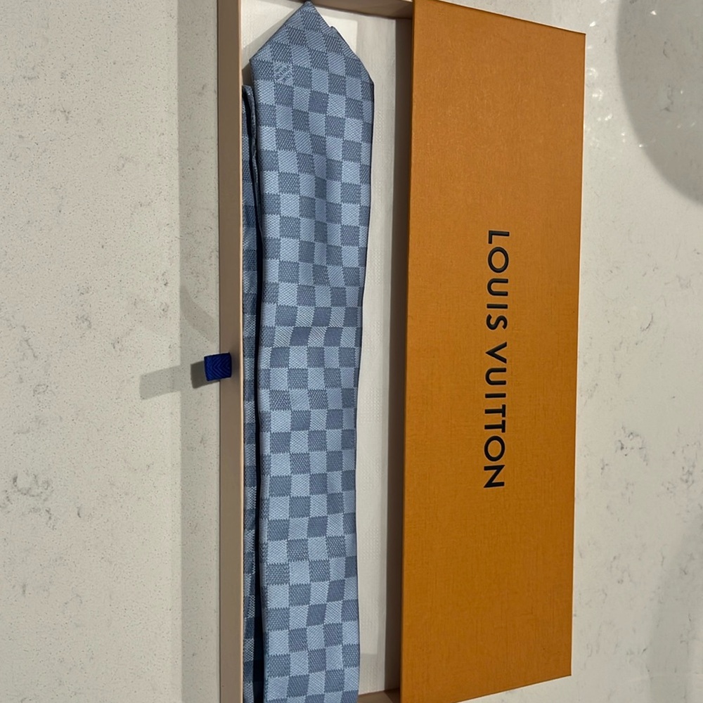 Louis Vuitton tie.with original box and LV tissue paper